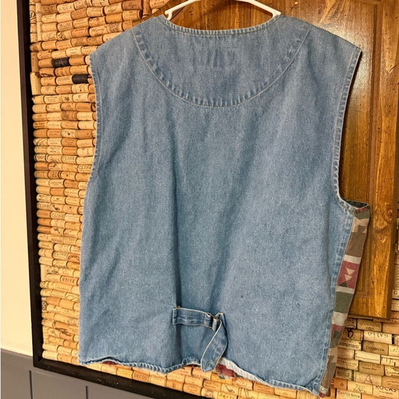 Vintage 90's Arizona Jeans geometric print vest size large - Picture 6 of 6